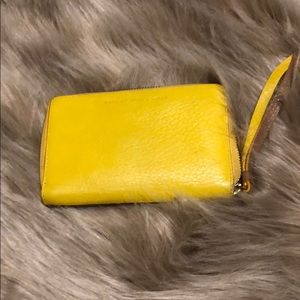 Two tone Marc Jacobs leather wristlet wallet
